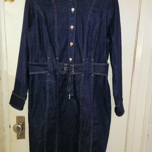 White House Black Market Denim Dress